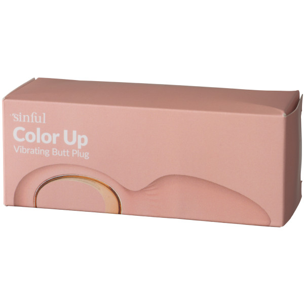 Sinful Color Up Peach Vibrerende Butt Plug Emballagebillede 90