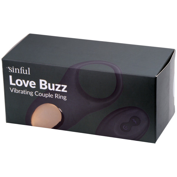 Sinful Love Buzz Army Green Fjernbetjent Penisring til Par Emballagebillede 90