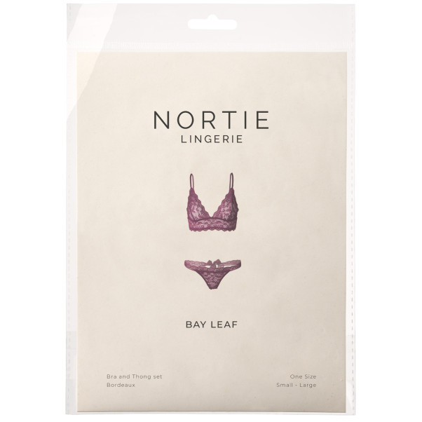 NORTIE Bay Leaf Bh og G-streng Sæt Emballagebillede 90