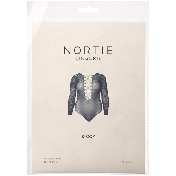 NORTIE Siggy Night Blue Bodystocking Plus Size Emballagebillede 90