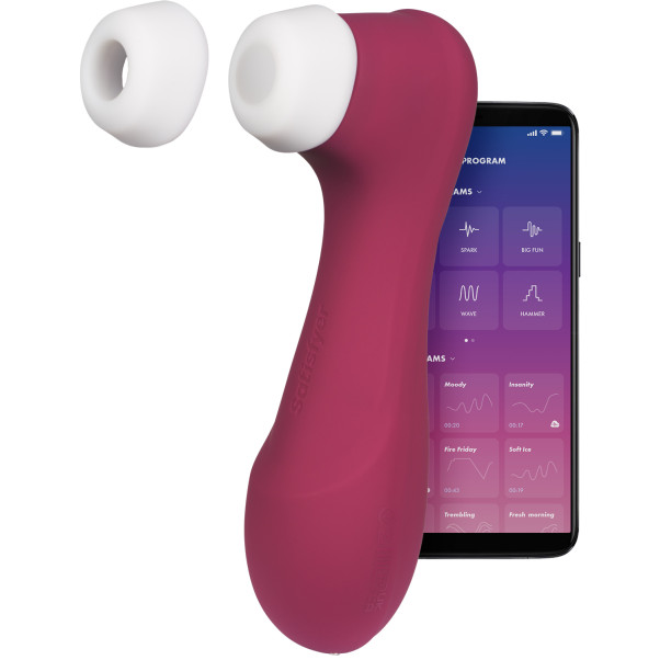 Satisfyer Pro 2 Generation 3 Liquid Air App-Styret Klitoris Stimulator Produktbillede med app 1