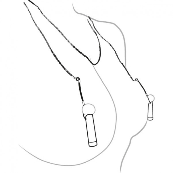 Halssmykke med vibrator