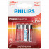 Philips LR03 AAA Alkaline Batterier 4 stk  1