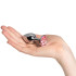 Sinful Pink Jewel Small Stål Butt Plug Produktbillede med hånd 51