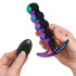Dream Toys Glamour Glass Beaded Fjernbetjent Butt Plug Produktbillede med hånd 51